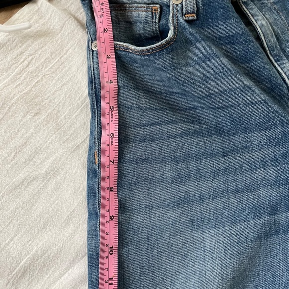 Hudson Zooey High Rise Straight Crop Distressed denim NEW - Picture 8 of 9